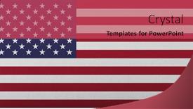  Presentation with colored - Slides enhanced with flag-of-the-usa-made background and a red colored foreground