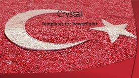  Presentation with turkey - Audience pleasing theme consisting of flag of turkey made backdrop and a red colored foreground