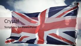  Presentation with flag of the philippines - Amazing slide deck having flag of uk close up backdrop and a coral colored foreground