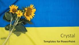  Presentation with ukraine - Slides consisting of flag-of-ukraine-the-sunflower background and a yellow colored foreground