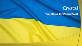  Presentation with blue yellow - Presentation design with flag-of-ukraine-ua-blue background and a teal colored foreground