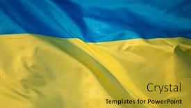  Presentation with blue yellow - PPT layouts consisting of flag-of-ukraine-ua-blue background and a yellow colored foreground