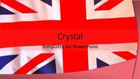  Presentation with united kingdom - Beautiful theme featuring flag of united kingdom backdrop and a red colored foreground