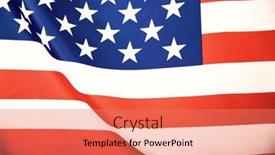  Presentation with america flag - Amazing presentation theme having flag-of-united-states backdrop and a coral colored foreground