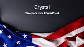  Presentation with memorial day - Slides enhanced with flag-of-usa-on-black background and a  colored foreground