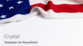  Presentation with memorial day - Slide deck consisting of flag-of-usa-on-white background and a sky blue colored foreground