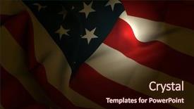  Presentation with usa flag - Presentation design consisting of flag of usa background and a wine colored foreground