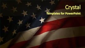  Presentation with usa flag - Audience pleasing slide deck consisting of flag of usa backdrop and a wine colored foreground