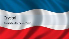  Presentation with wind - Colorful slides enhanced with flag of yugoslavia waving in the wind backdrop and a light blue colored foreground