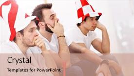  Presentation with happy sad adoption custody - Cool new PPT theme with flag polish - happy male friends cheering backdrop and a coral colored foreground