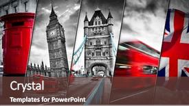  Presentation with union jack flag - Amazing slides having flag traditional england in vintage backdrop and a tawny brown colored foreground