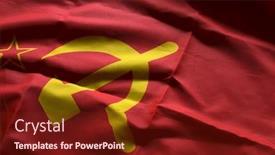  Presentation with ussr - Slide deck featuring flag union of soviet socialist republics ussr background and a tawny brown colored foreground