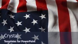  Presentation with patriotic usa - Audience pleasing PPT theme consisting of flag usa as a patriotic background backdrop and a navy blue colored foreground