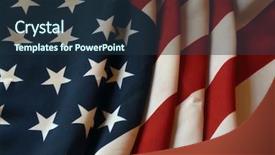  Presentation with usa flag and energy - Audience pleasing slides consisting of patriotic - flag usa background backdrop and a tawny brown colored foreground
