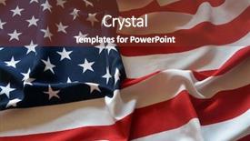  Presentation with usa flag - Theme featuring vintage retro futuristic - flag usa background background and a tawny brown colored foreground