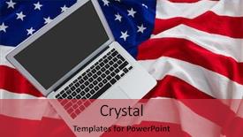  Presentation with 4th july - Colorful PPT layouts enhanced with flag with 4th july theme backdrop and a red colored foreground