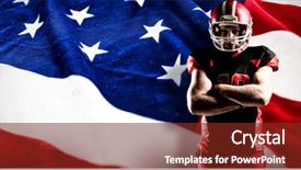  Presentation with stars stripes - Beautiful slides featuring flag with stars and stripes backdrop and a tawny brown colored foreground