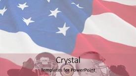  Presentation with stars stripes - Colorful slide set enhanced with flag with stars and stripes backdrop and a coral colored foreground