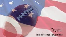  Presentation with stars stripes - Presentation theme consisting of flag with stars and stripes background and a coral colored foreground