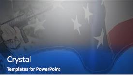  Presentation with stars stripes - Slide deck enhanced with flag with stripes and stars background and a ocean colored foreground