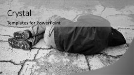  Presentation with sleep - Cool new PPT theme with flagelo - hobo sleep backdrop and a light gray colored foreground