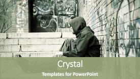  Presentation with film - Cool new slide deck with flagelo - street life special toned film backdrop and a seafoam green colored foreground