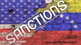  Presentation with venezuela - Presentation with flags of america and venezuela background and a red colored foreground