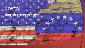  Presentation with venezuela - Amazing presentation design having flags of america and venezuela backdrop and a violet colored foreground