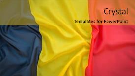  Presentation with belgium - PPT layouts featuring flags of belgium background and a gold colored foreground