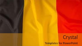  Presentation with belgium - Presentation with flags of belgium background and a light gray colored foreground