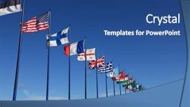  Presentation with world flags - Slide deck featuring hep c - homemade rose hip soup background and a coral colored foreground