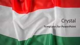  Presentation with hungary - Slide set featuring flags of hungary background and a light gray colored foreground