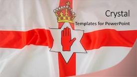  Presentation with ireland - Presentation theme consisting of flags of northern ireland background and a coral colored foreground