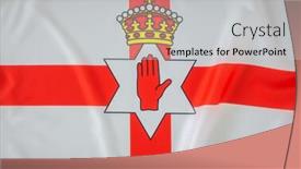  Presentation with ireland - Audience pleasing PPT theme consisting of flags-of-northern-ireland backdrop and a light gray colored foreground