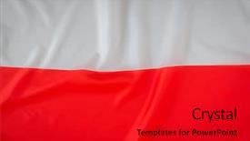  Presentation with poland - Cool new presentation with flags of poland backdrop and a crimson colored foreground