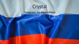  Presentation with russia flag - Audience pleasing PPT layouts consisting of flags of russia backdrop and a light blue colored foreground