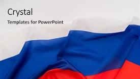  Presentation with russia flag - Theme enhanced with flags of russia background and a white colored foreground