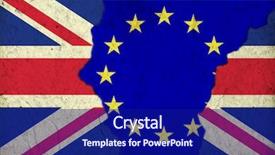  Presentation with brexit britain exit - PPT layouts having flags of the united kingdom background and a navy blue colored foreground