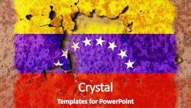  Presentation with venezuela - Cool new presentation theme with flags of venezuela is painted backdrop and a crimson colored foreground