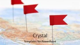  Presentation with america flag - Audience pleasing slide deck consisting of flags with map of america backdrop and a lemonade colored foreground