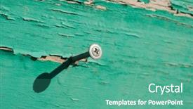  Presentation with old wood planks - Cool new theme with flakes - old painted wood planks texture backdrop and a seafoam green colored foreground