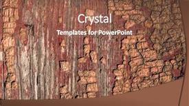  Presentation with old wood planks - Amazing PPT theme having flakes - old painted wood planks texture backdrop and a  colored foreground