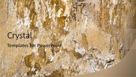  Presentation with renovation - PPT layouts having flaking paint on an old background and a coral colored foreground