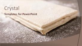  Presentation with dough - Colorful PPT layouts enhanced with flaky-dough-sheets-on-table backdrop and a lemonade colored foreground