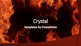  Presentation with frame border - Presentation design featuring flame border - fire frame background and a black colored foreground