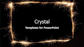  Presentation with frame border - Slide set having flame border - sparkler frame background and a black colored foreground