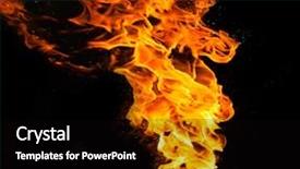  Presentation with upwards - Slides consisting of flame border - stream of fire pushing upwards background and a black colored foreground