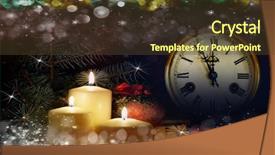  Presentation with minute - Presentation with flame border - three last-minute background svechin eaten background and a tawny brown colored foreground