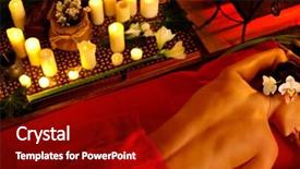  Presentation with ayurveda - PPT layouts featuring flame candles background therapy background and a crimson colored foreground