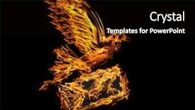  Presentation with dove - Beautiful PPT theme featuring flame flying dove with envelope backdrop and a black colored foreground